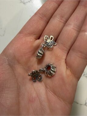 Pandora Silver Butterfly Best Friend Dangle Charms